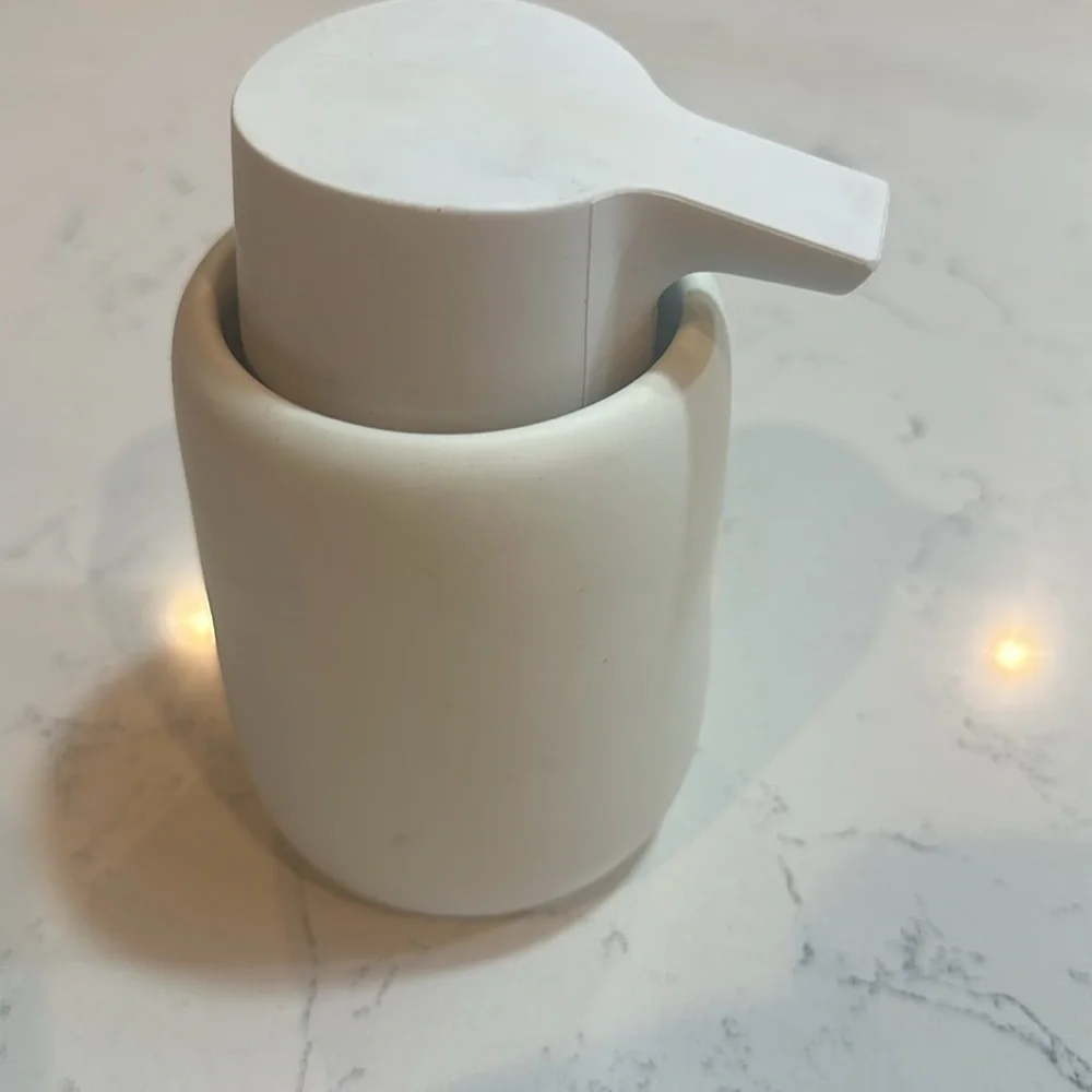 Crate & Barrel - Blomus -White Soap Dispenser